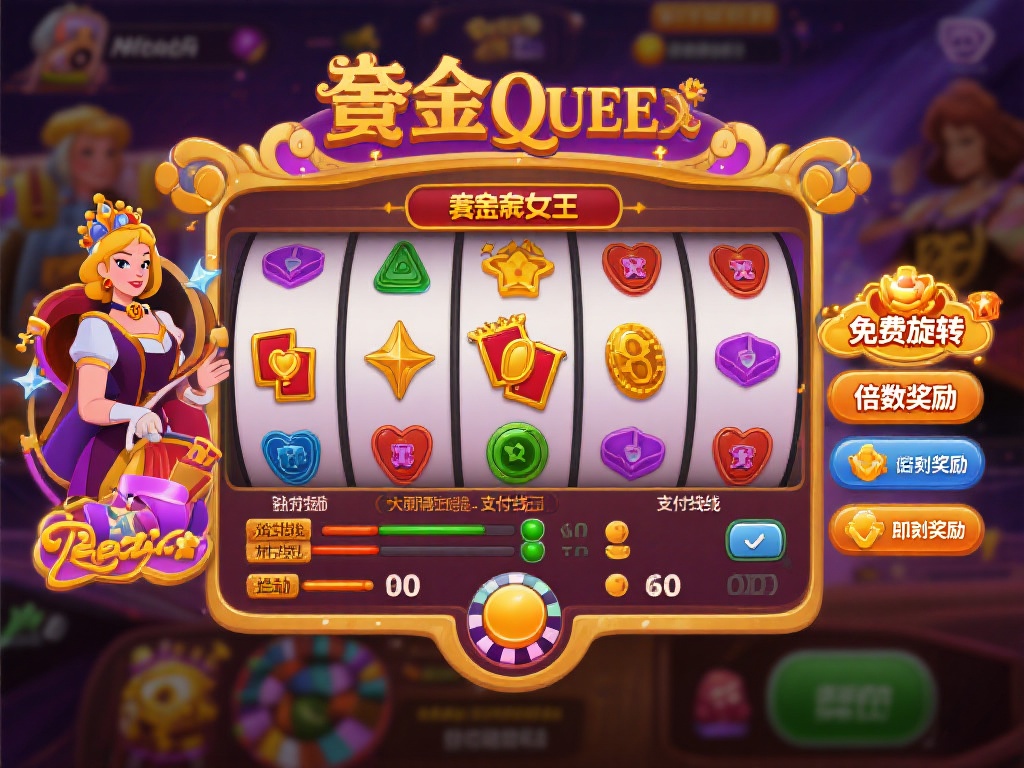 赏金女王采用标准的五轴三排游戏界面，并提供大量可调